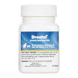 Drontal Dewormer Tablets for Cats & Kittens Elanco Animal Health